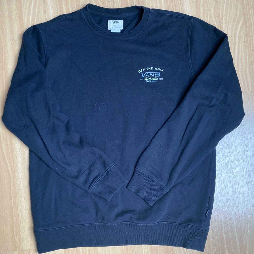 Vans Black Crew Neck Mens Small